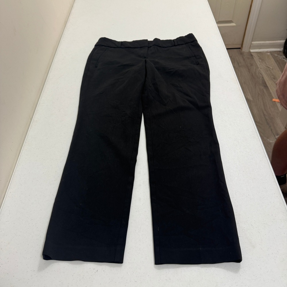 Ann Taylor Loft Marisa Straight Leg Pants Black Size 10 Professional Trousersβ